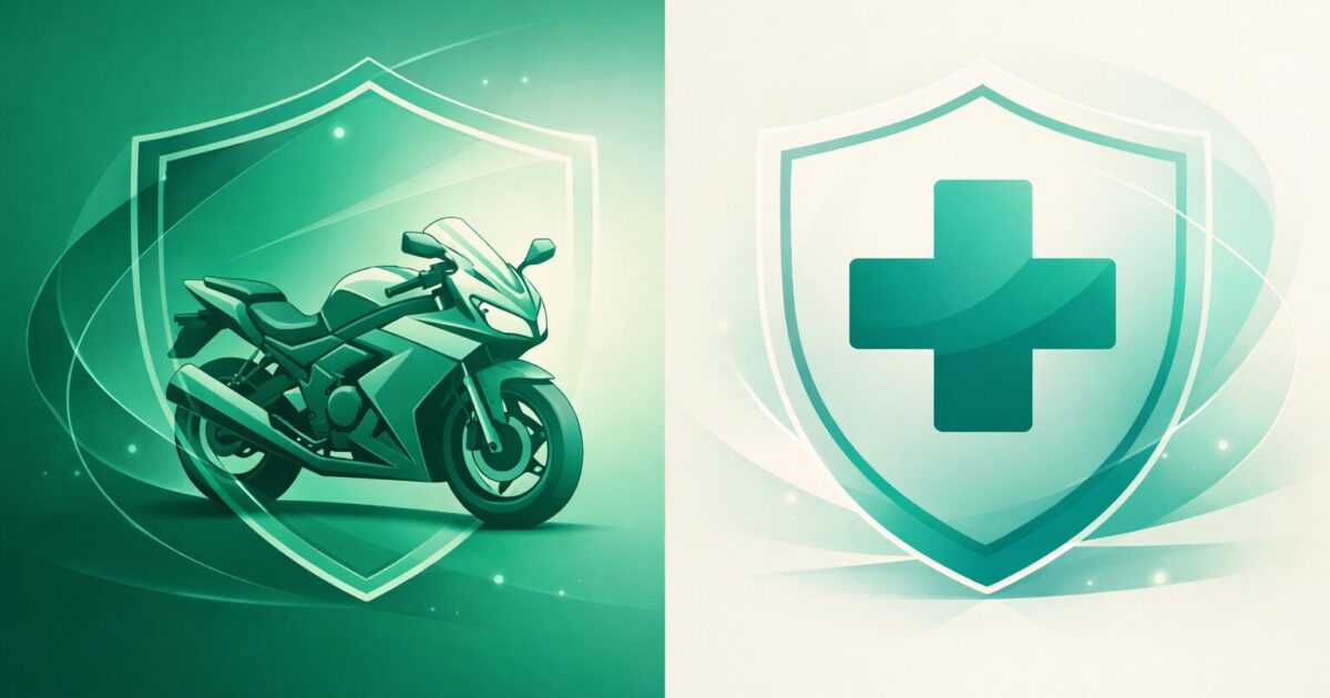 バイク保険の人身傷害と搭乗者傷害、どっちがどう違うのかわからない