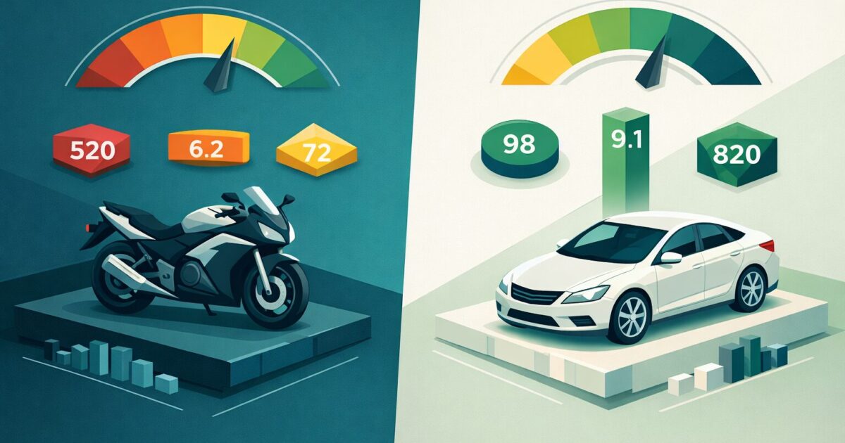 バイク保険の等級、自動車保険と同じだと思っていたら違った話