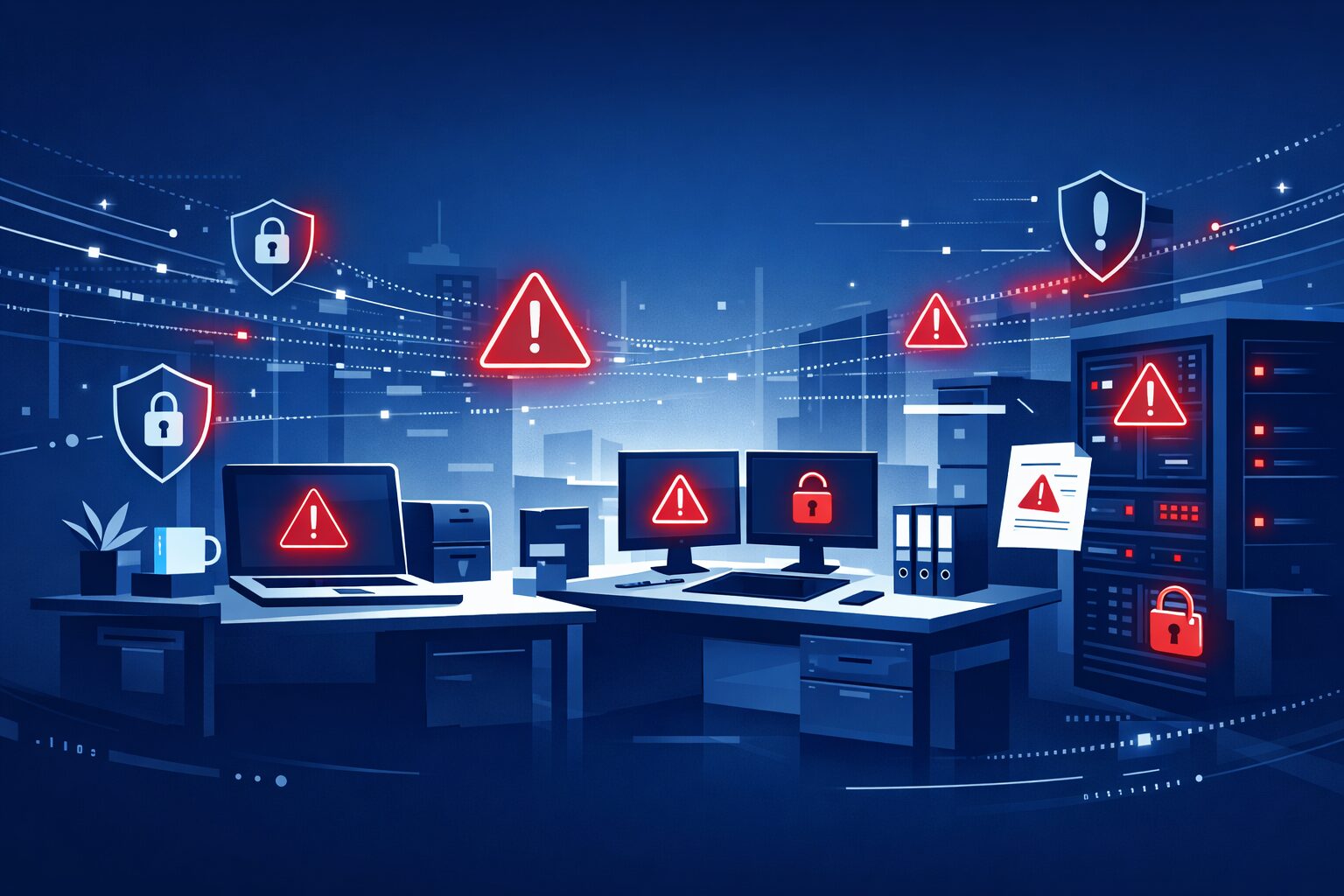 中小企業を狙うサイバー攻撃は実際に起きている