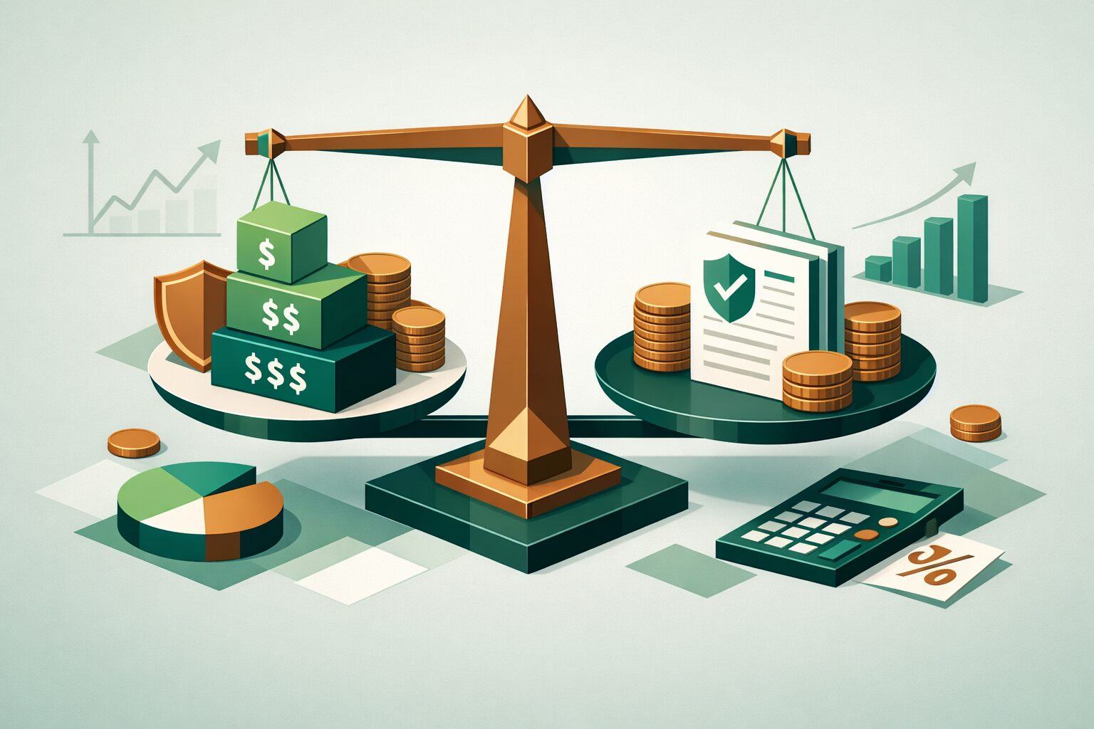 免責金額の選択肢と保険料の関係