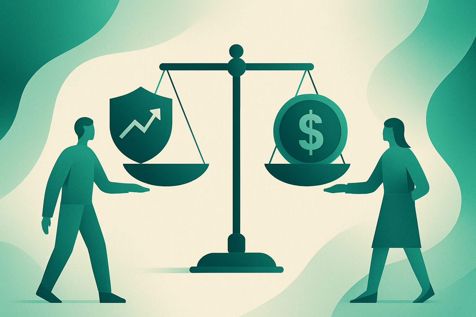 判断①：運用リスクを受け入れられるか、元本保証を優先するか